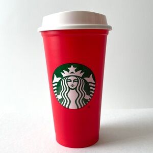 STARBUCKS 2015 Reusable Cup Grande 16 oz Red Cup Day